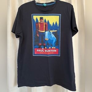 PAUL BUNYAN AND BABE BLUE OX.  L tshirt